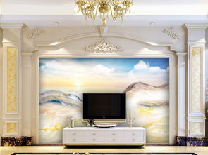 大理石紋山水石紋海天一色旭日東升圖片素材 效果圖下載 大理石背景墻圖大全 電視背景墻編號(hào) 18816443