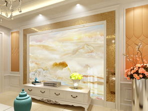 旭日東升大理石背景墻水墨大理石圖片素材 效果圖下載 大理石背景墻圖大全 電視背景墻編號(hào) 18918545